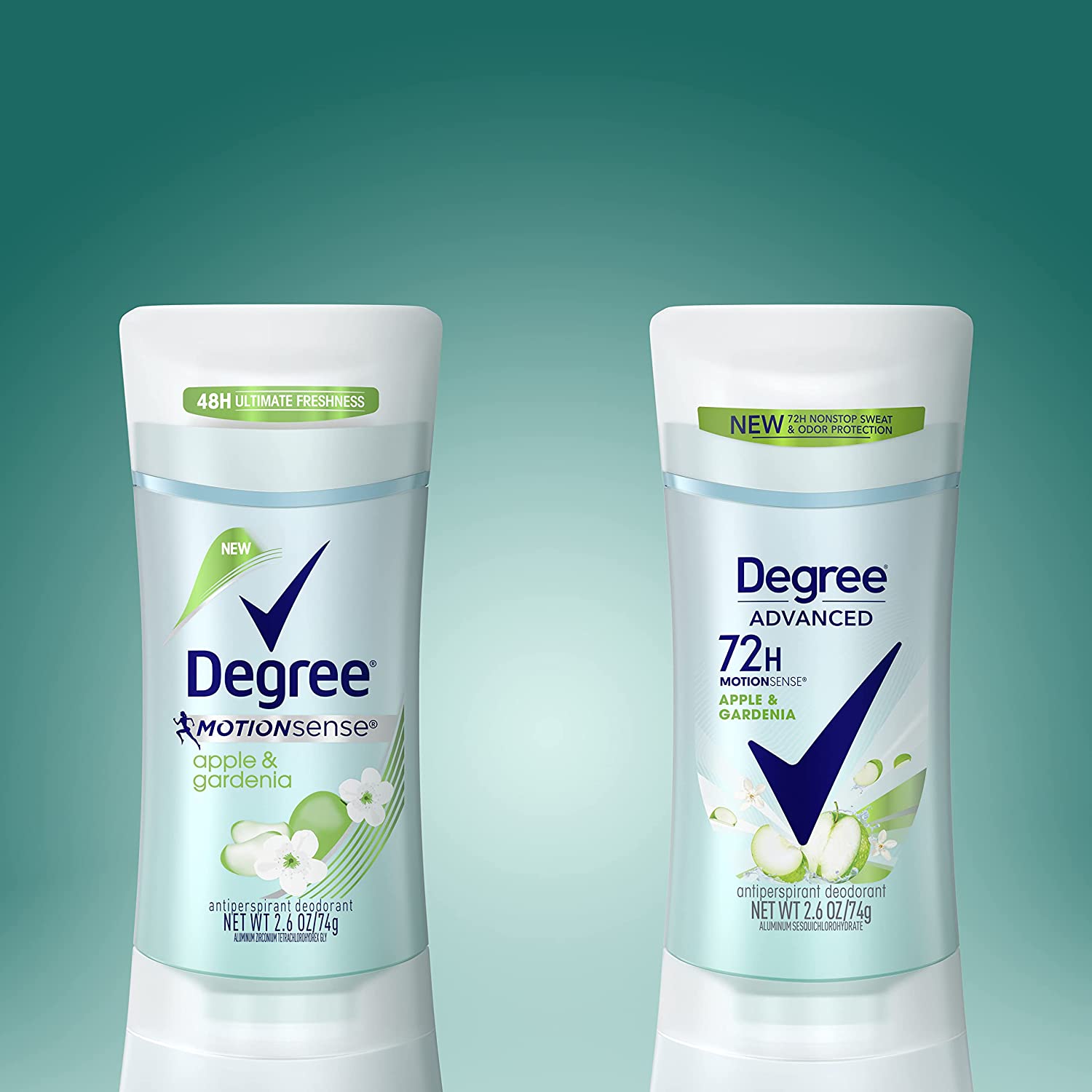 Degree Advanced Antiperspirant Deodorant 72-Hour Sweat & Odor Protection Apple & Gardenia Deodorant for Women with?MotionSense?Technology, 2.6 Ounce (Pack of 4) - Image 10